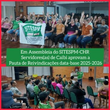 Sindicato realiza Assembleia com Servidores(as) Municipais de Caibi